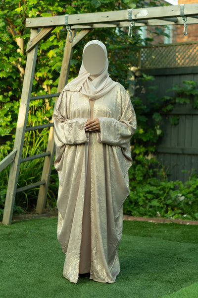 Gold shimmer abaya