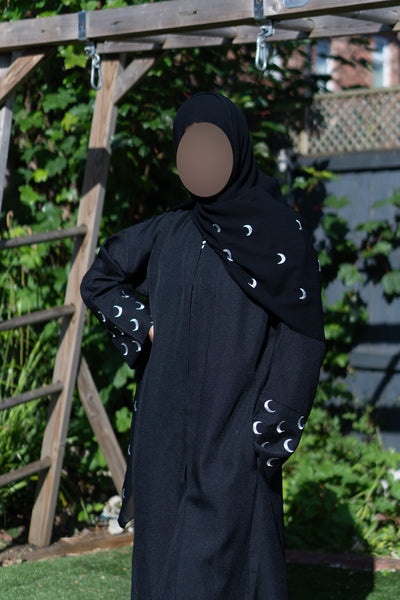 Moon sleeve linen abaya
