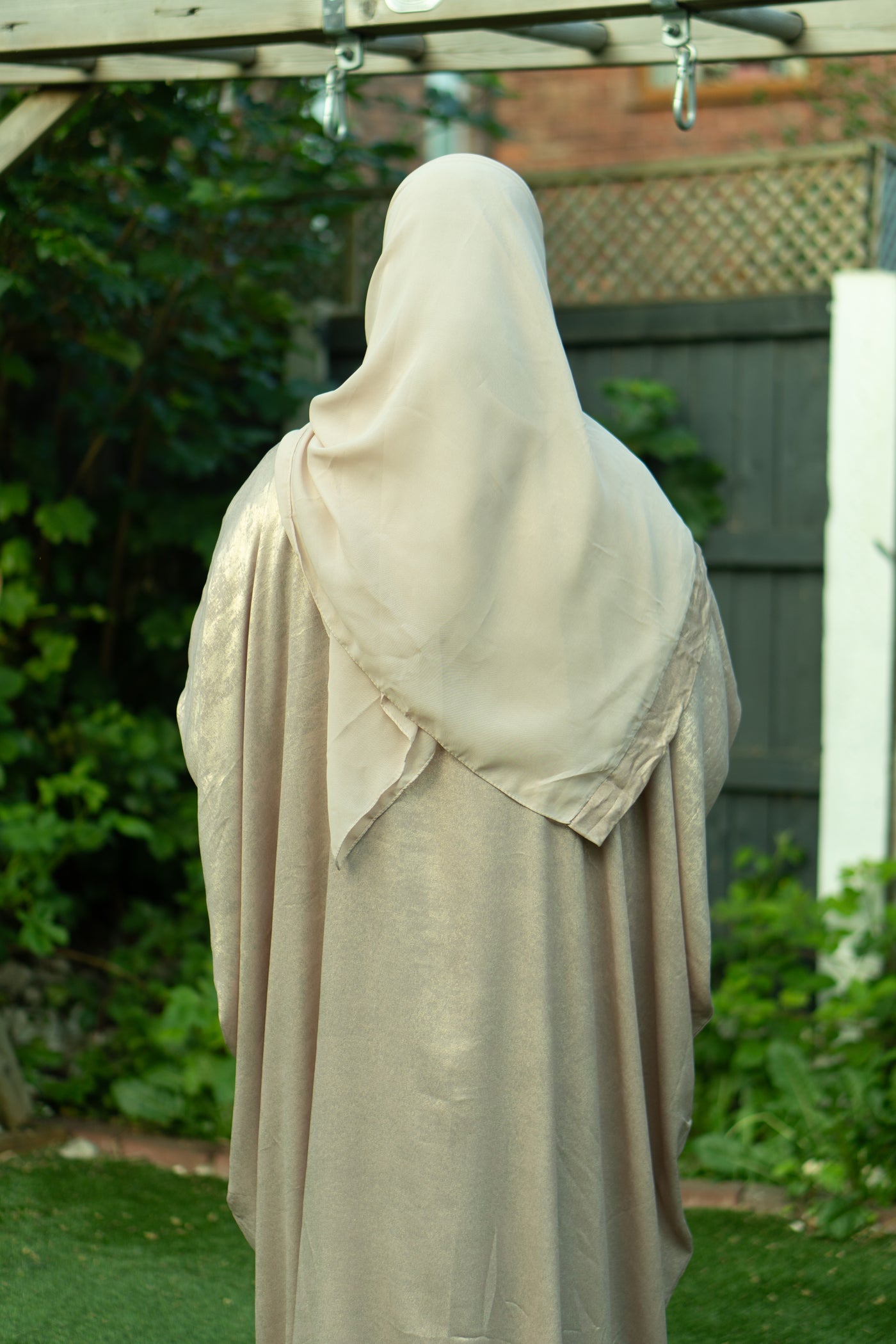 Gold shimmer abaya