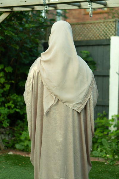 Gold shimmer abaya